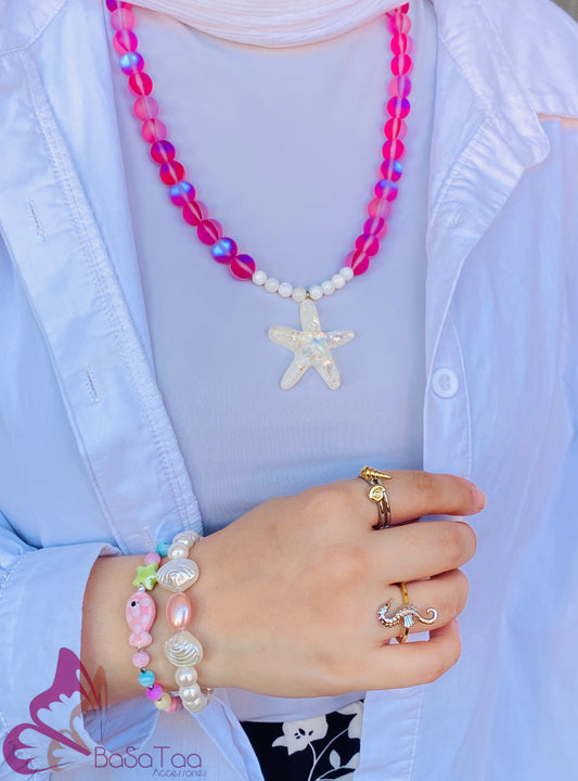 Pink Opal Summer Necklace