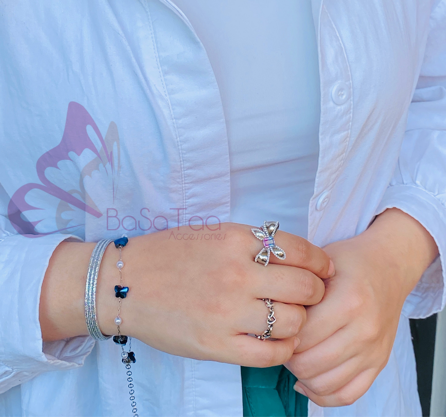Blue Butterfly Bracelet