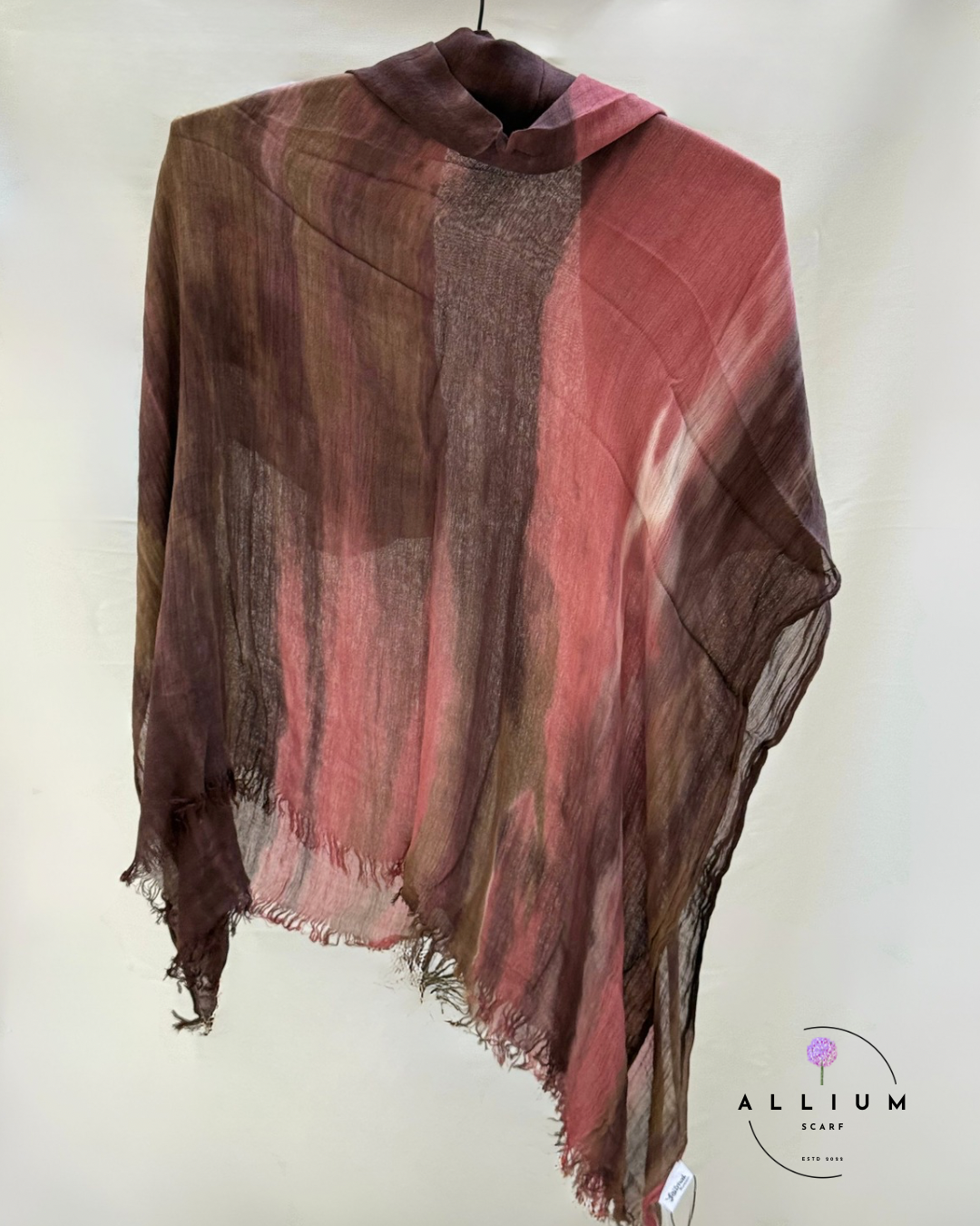 Original Ruffled Thai Scarf – Cocoa Berry