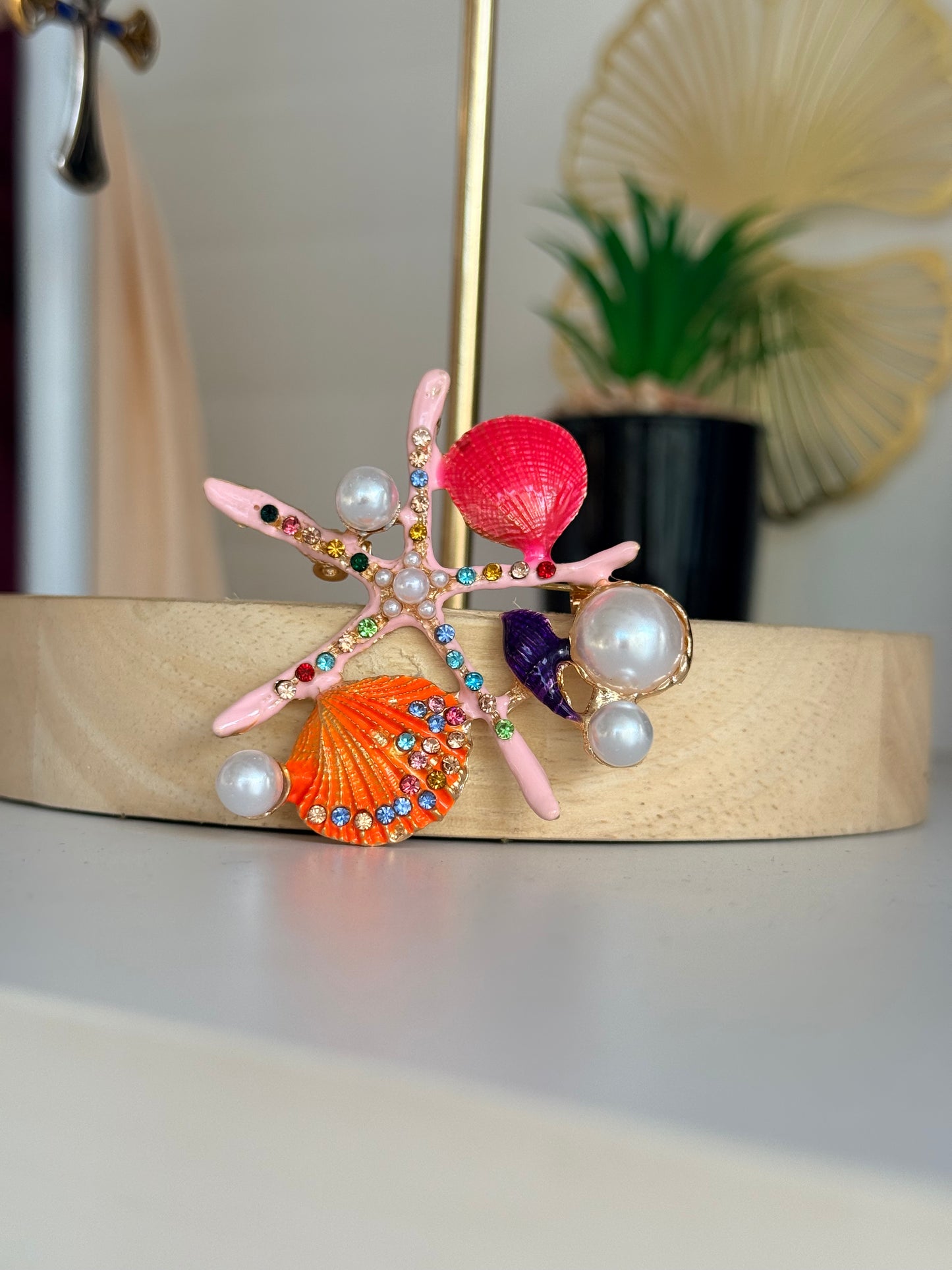 Shell Treasure Brooch