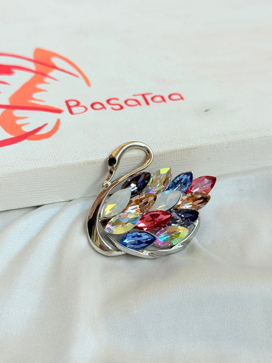 Lovely Colored Swan Pin