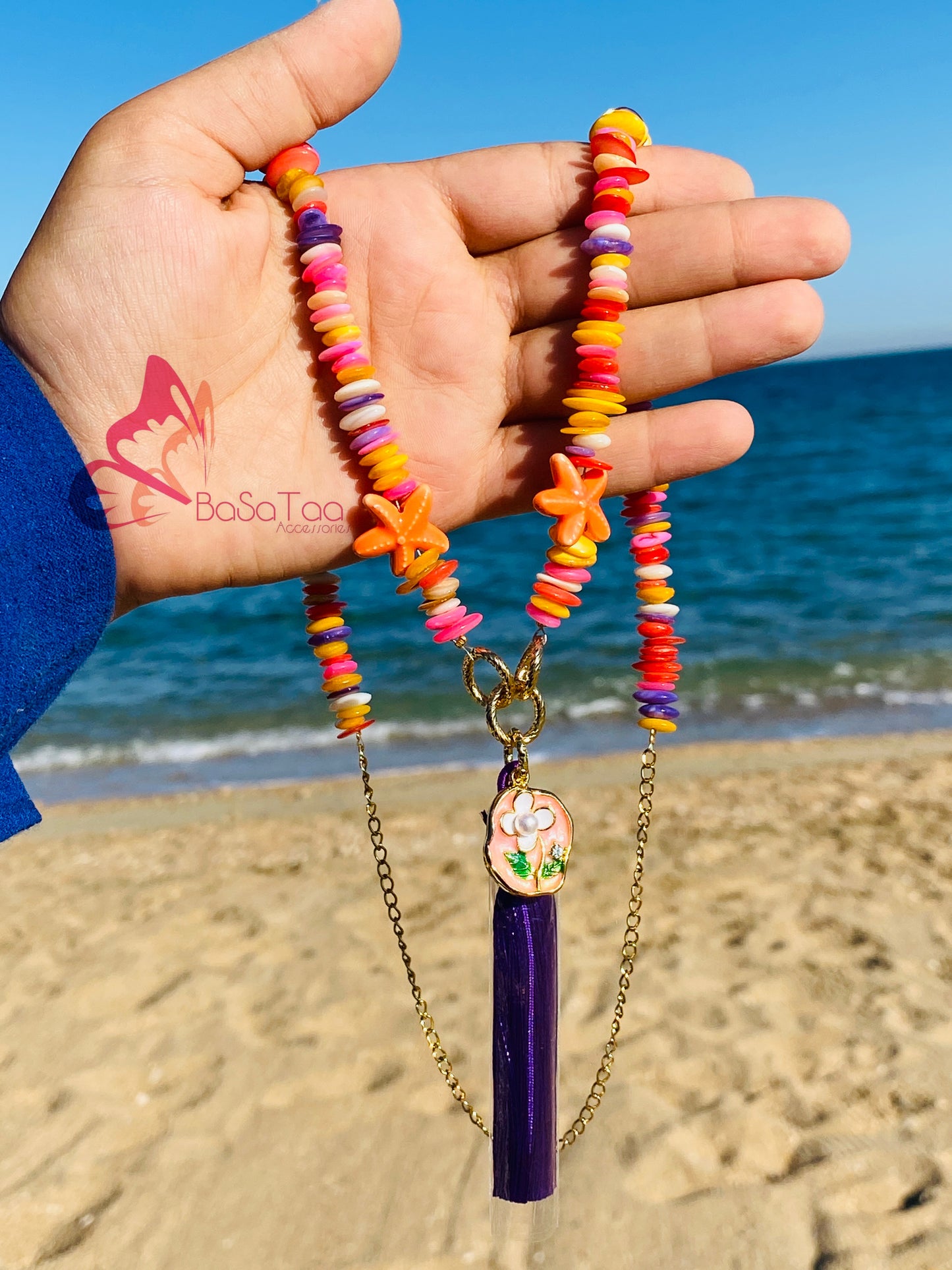 Orange Shake Necklace