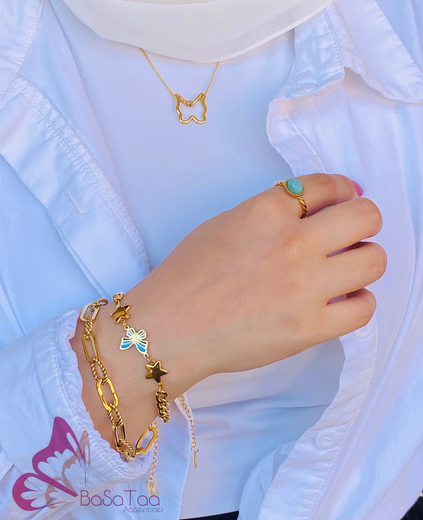 Blue Butterfly Bracelet