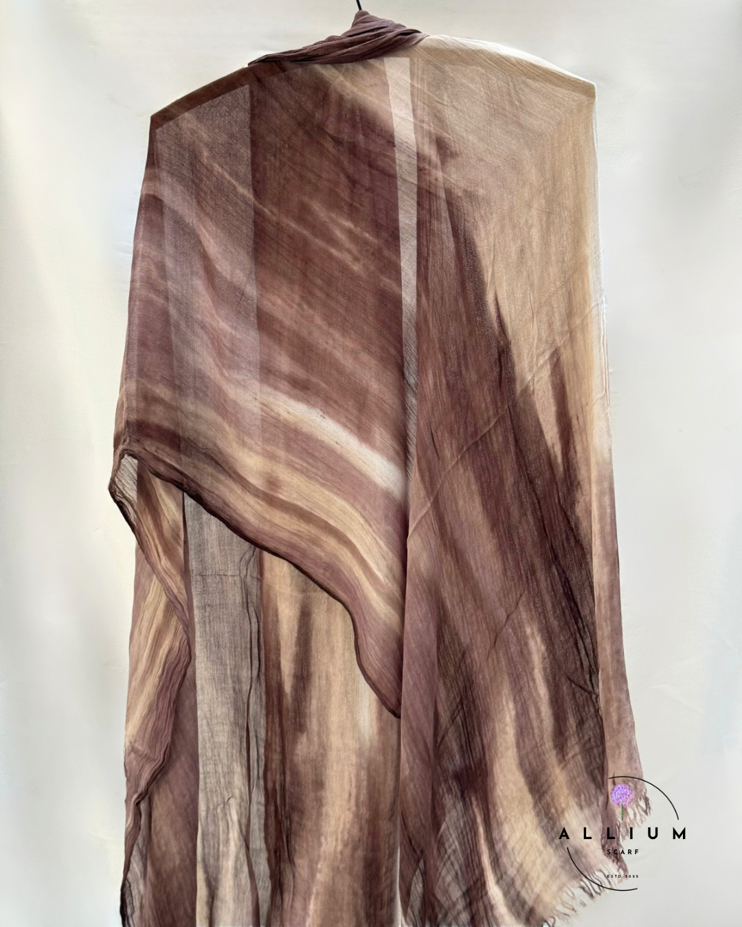 Original Ruffled Thai Scarf – Rosewood