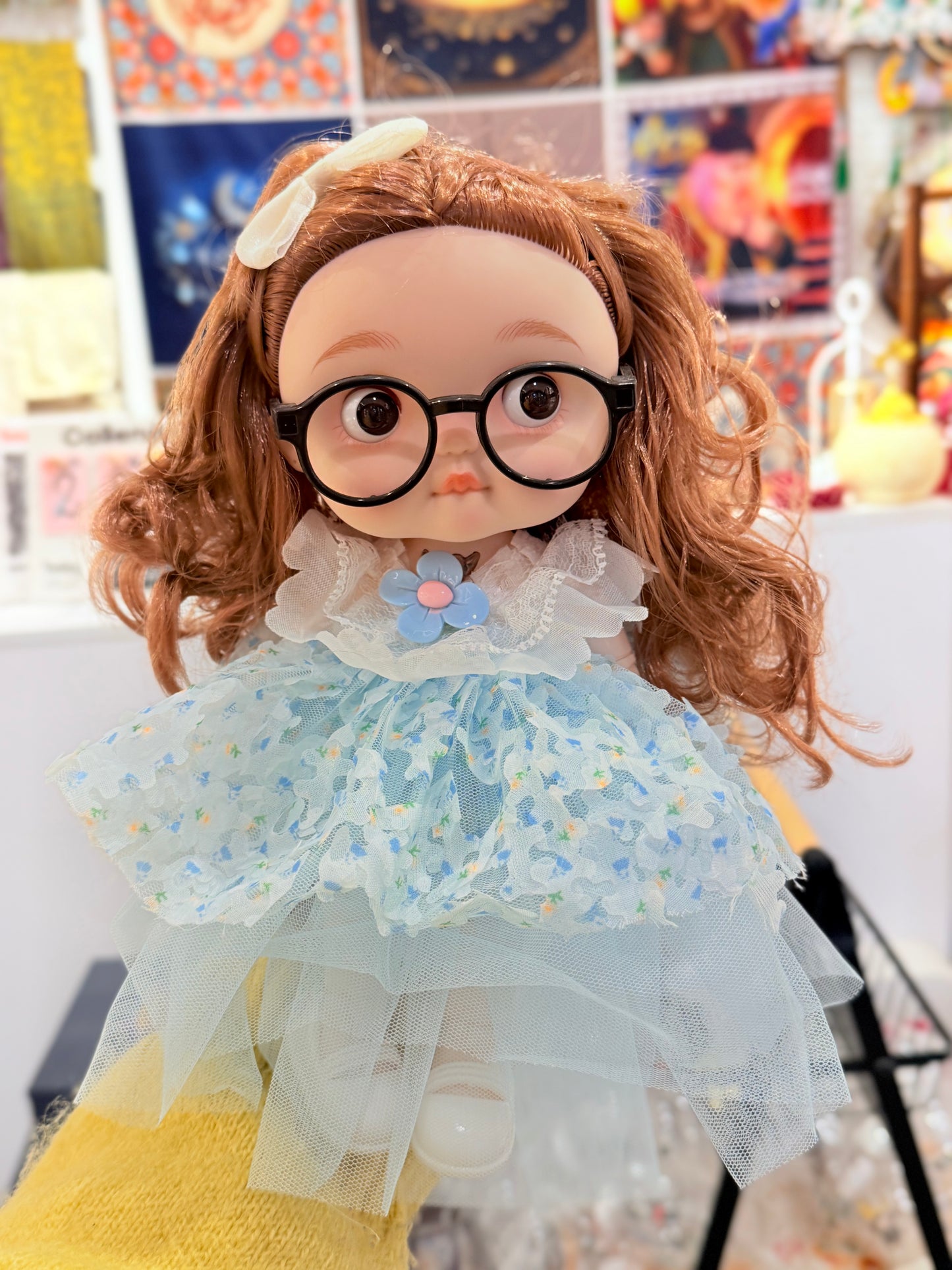 Blue Dress Singing Doll