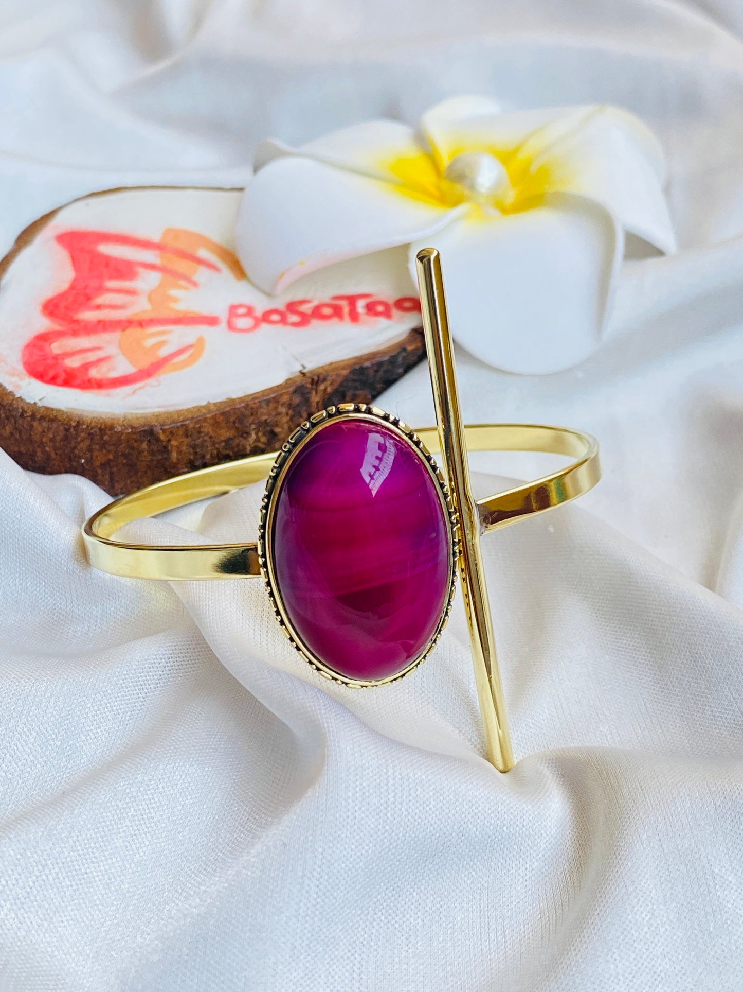 Colorful Agate Copper Bracelet