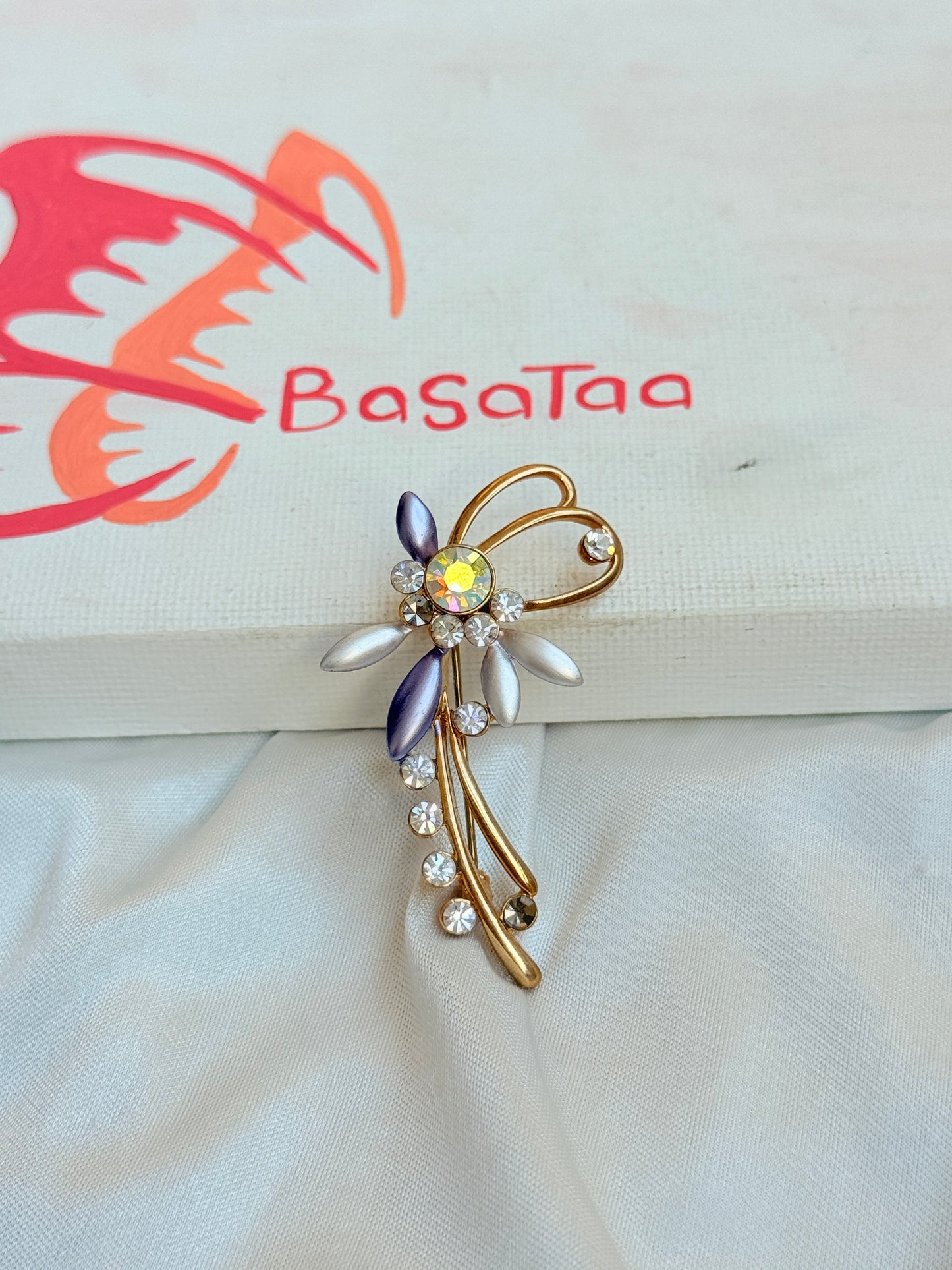 Lavender Petals Pin