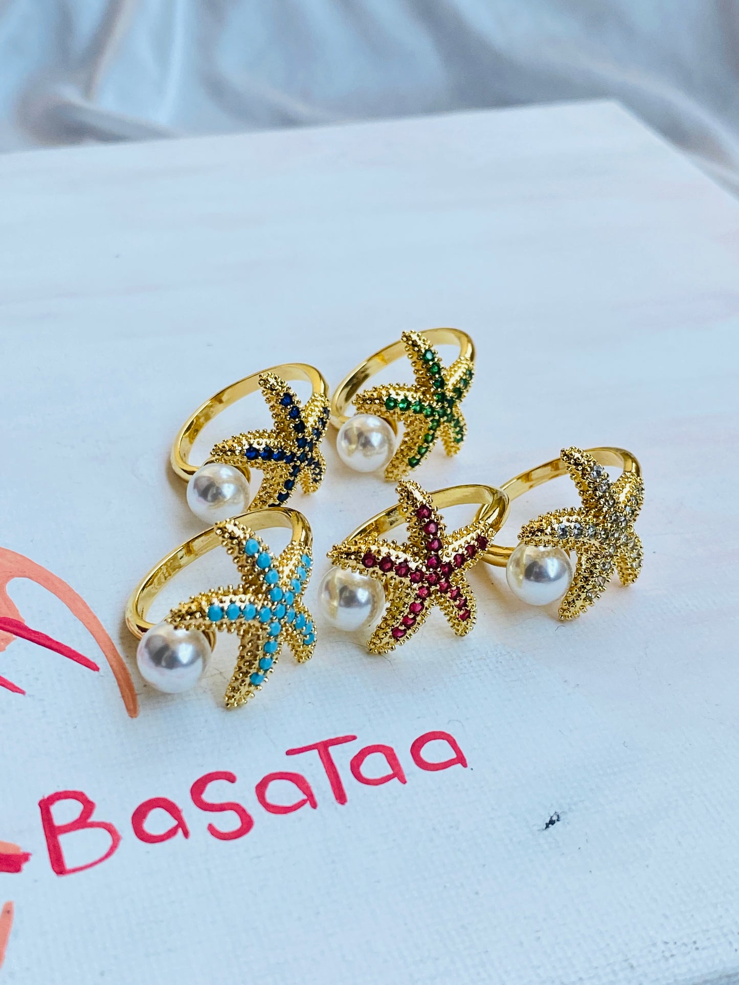 Star Fish Coloured Ring