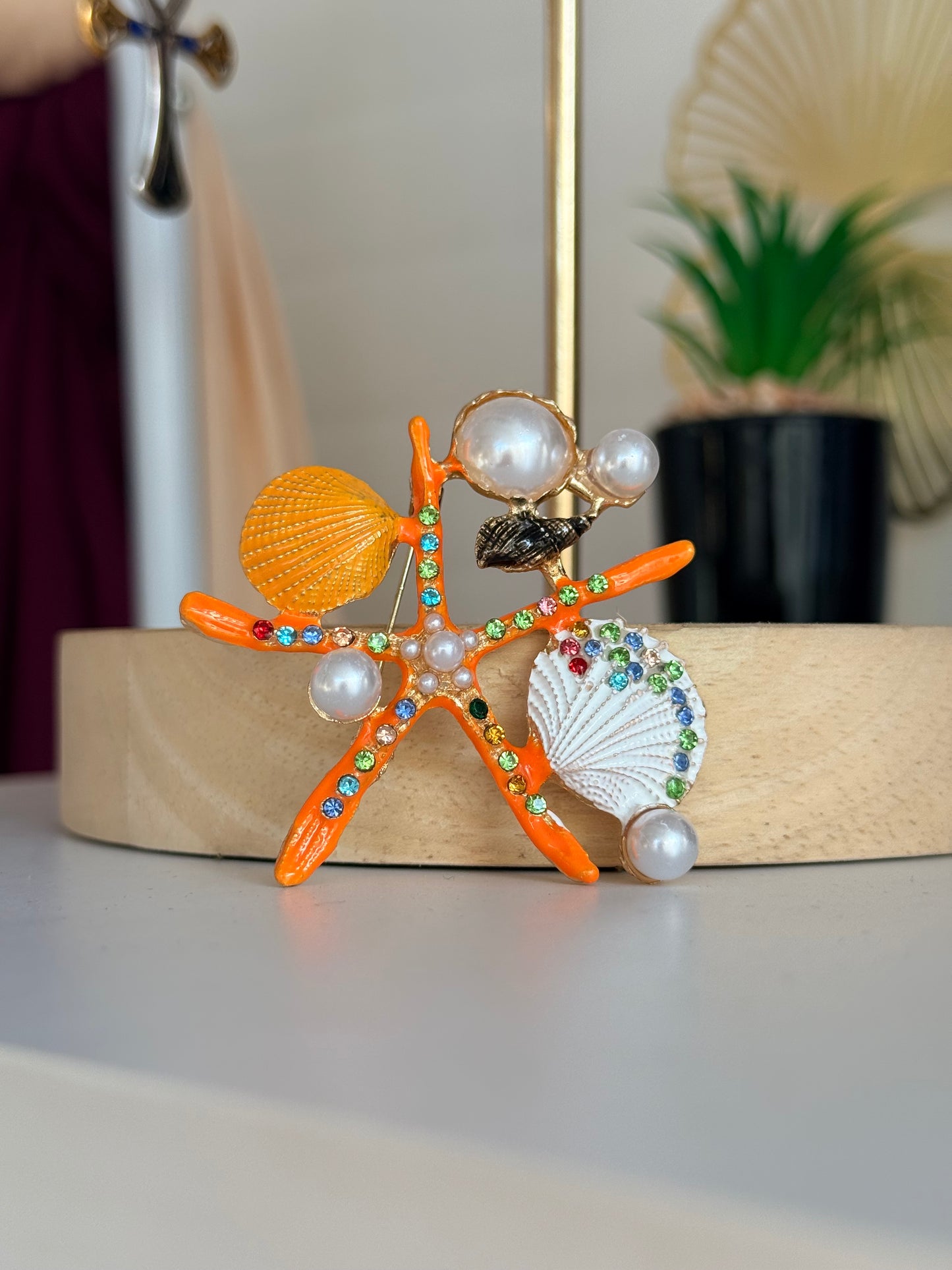 Ocean Shell Brooch