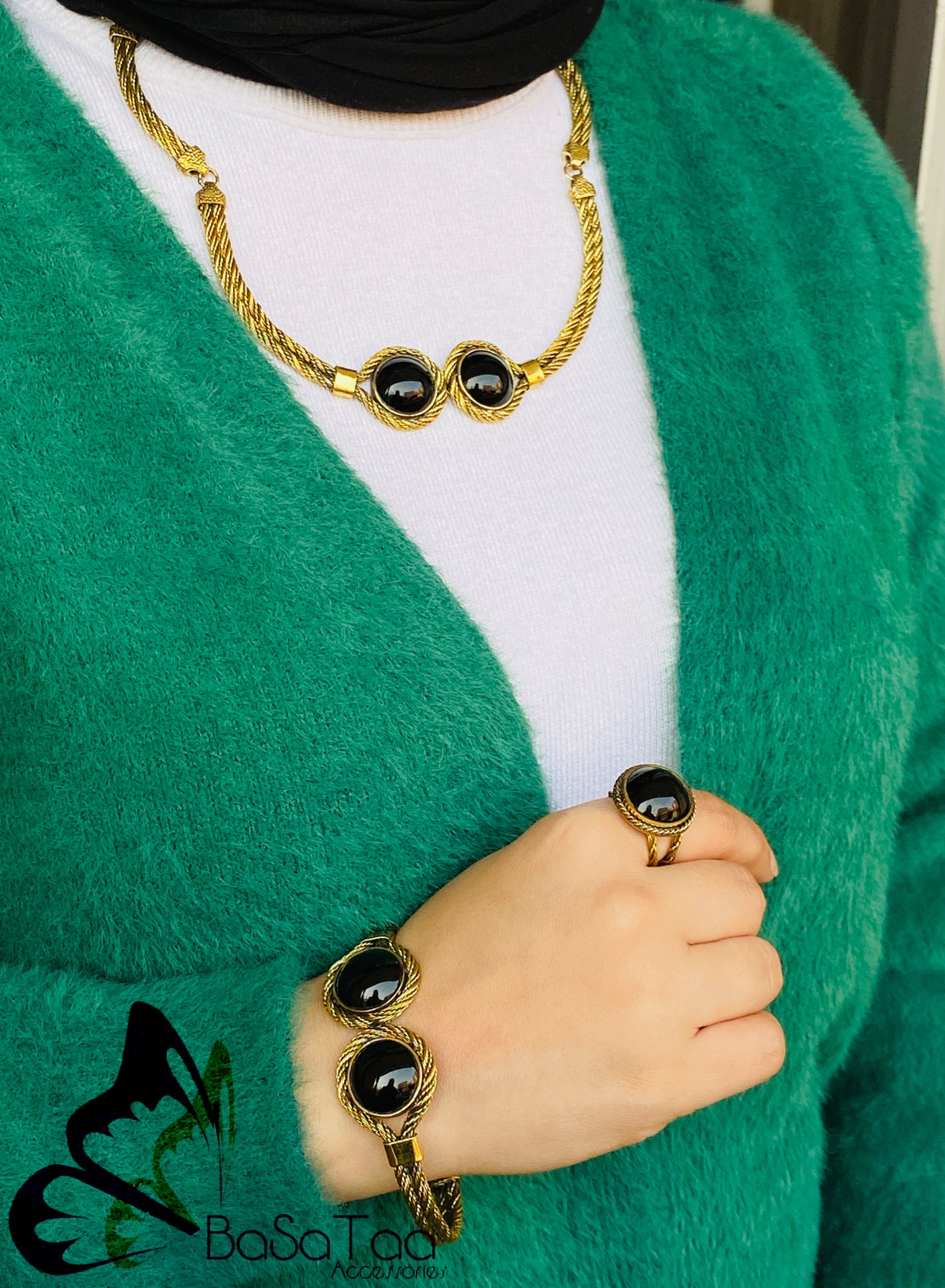 Black Stone Copper Set