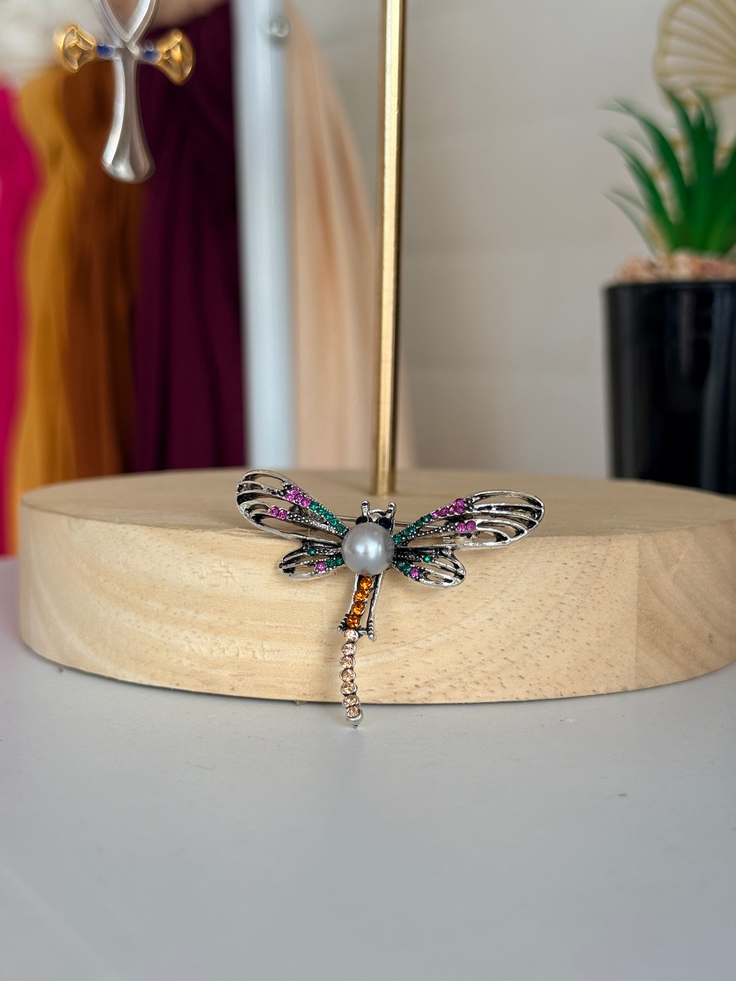Sapphire Wings Brooch