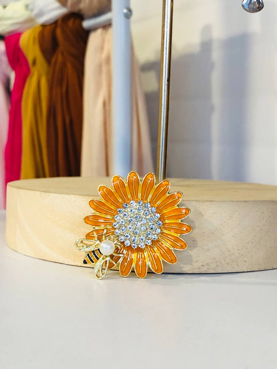 Sunflower Brooch