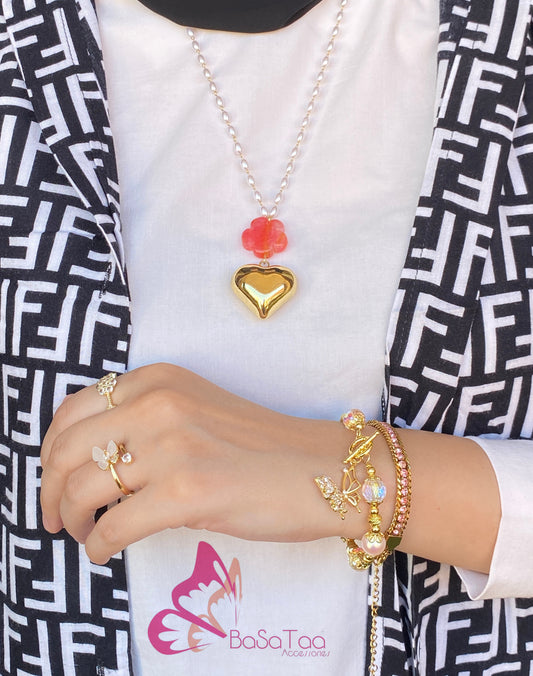 Floral Heart Necklace