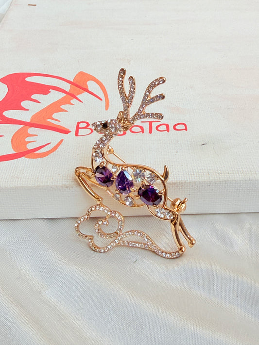 Lavender Gazelle Pin