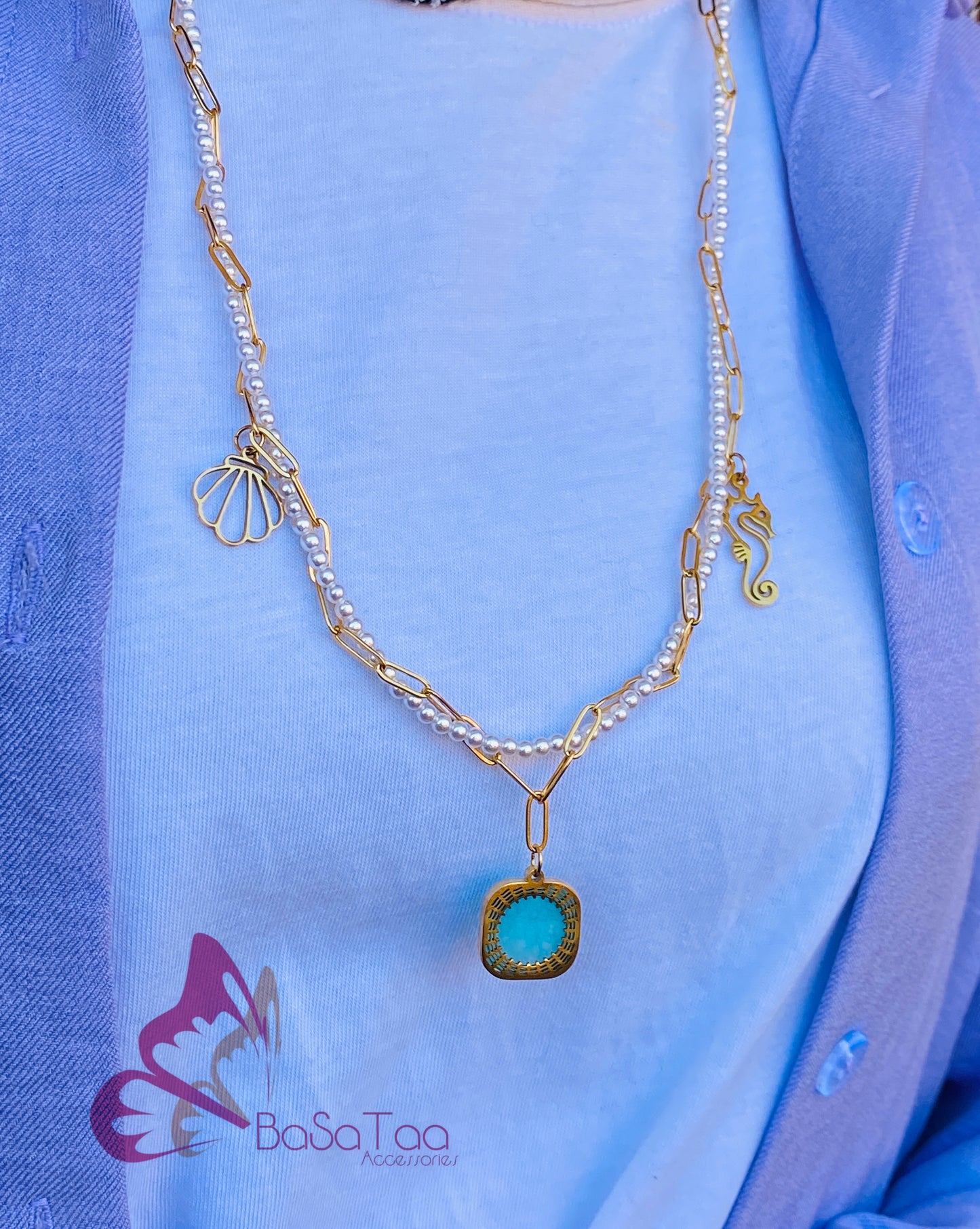 Blue Sea Vibes Necklace