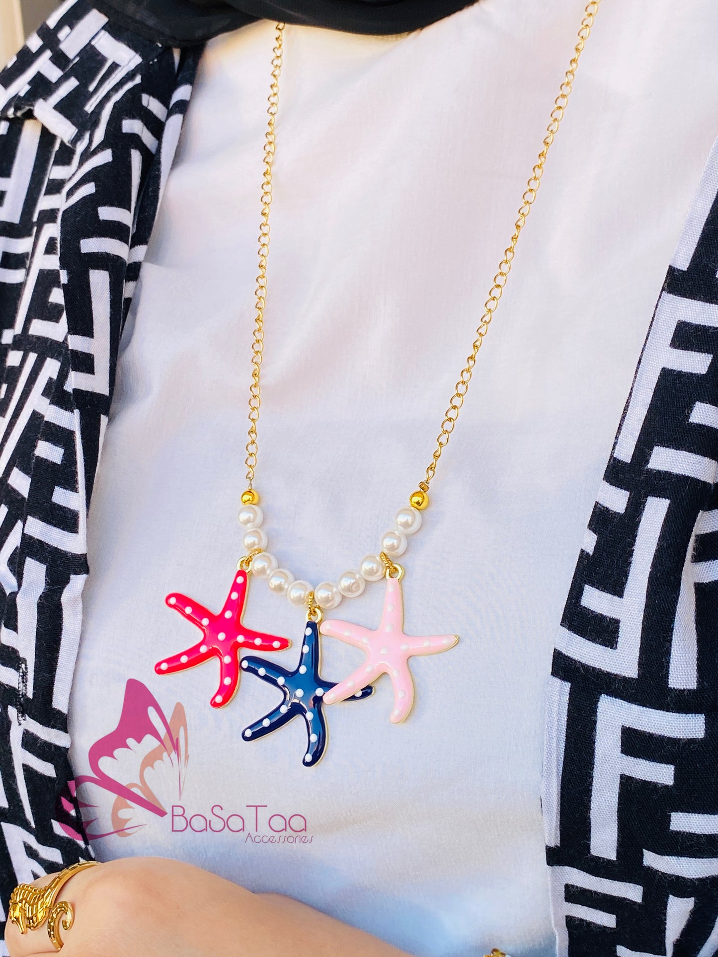 Dotted Stars Necklace