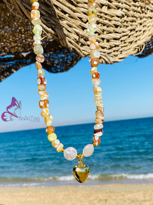 Honey Hearted Necklace