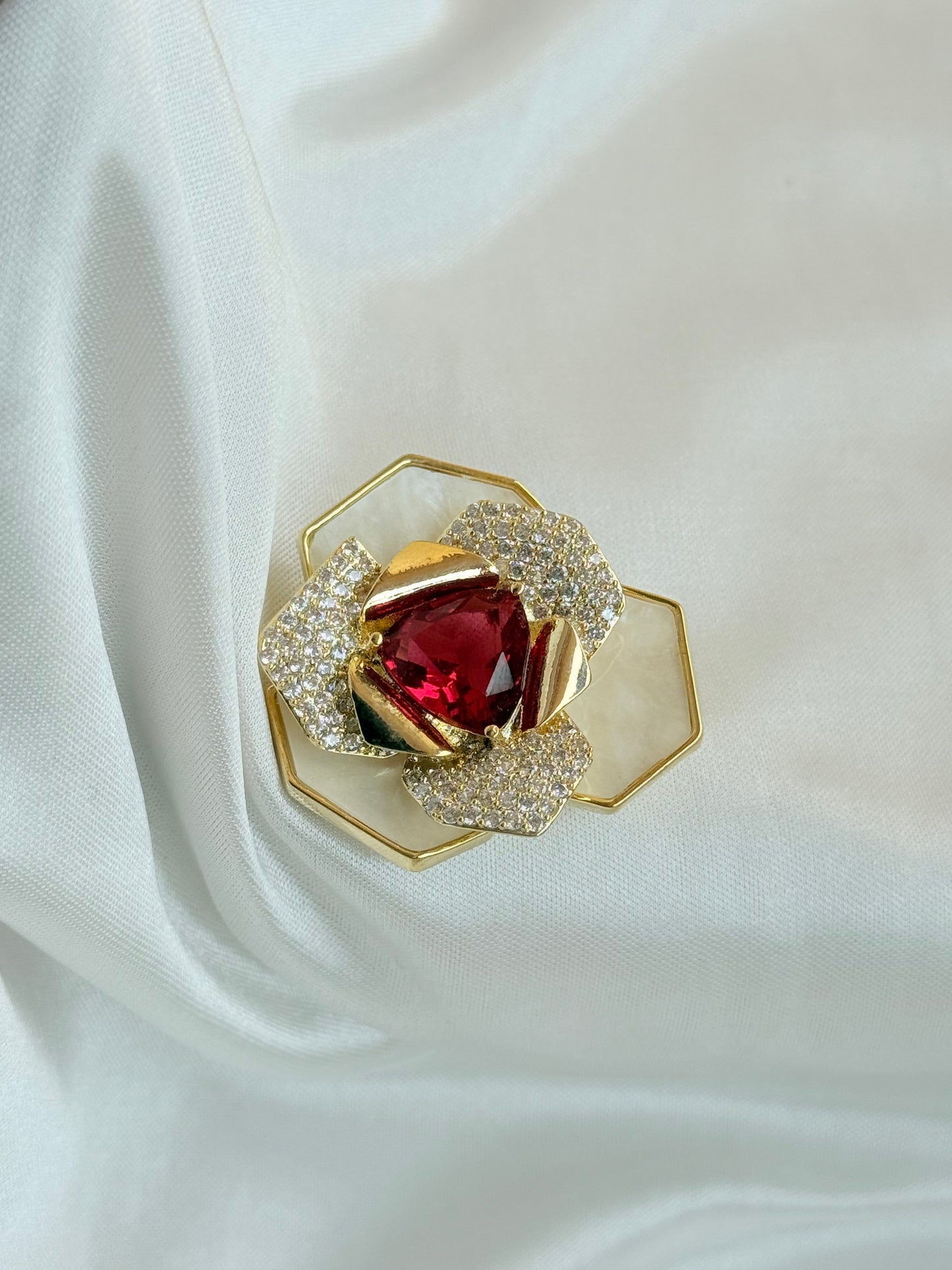Satin Glow Brooch