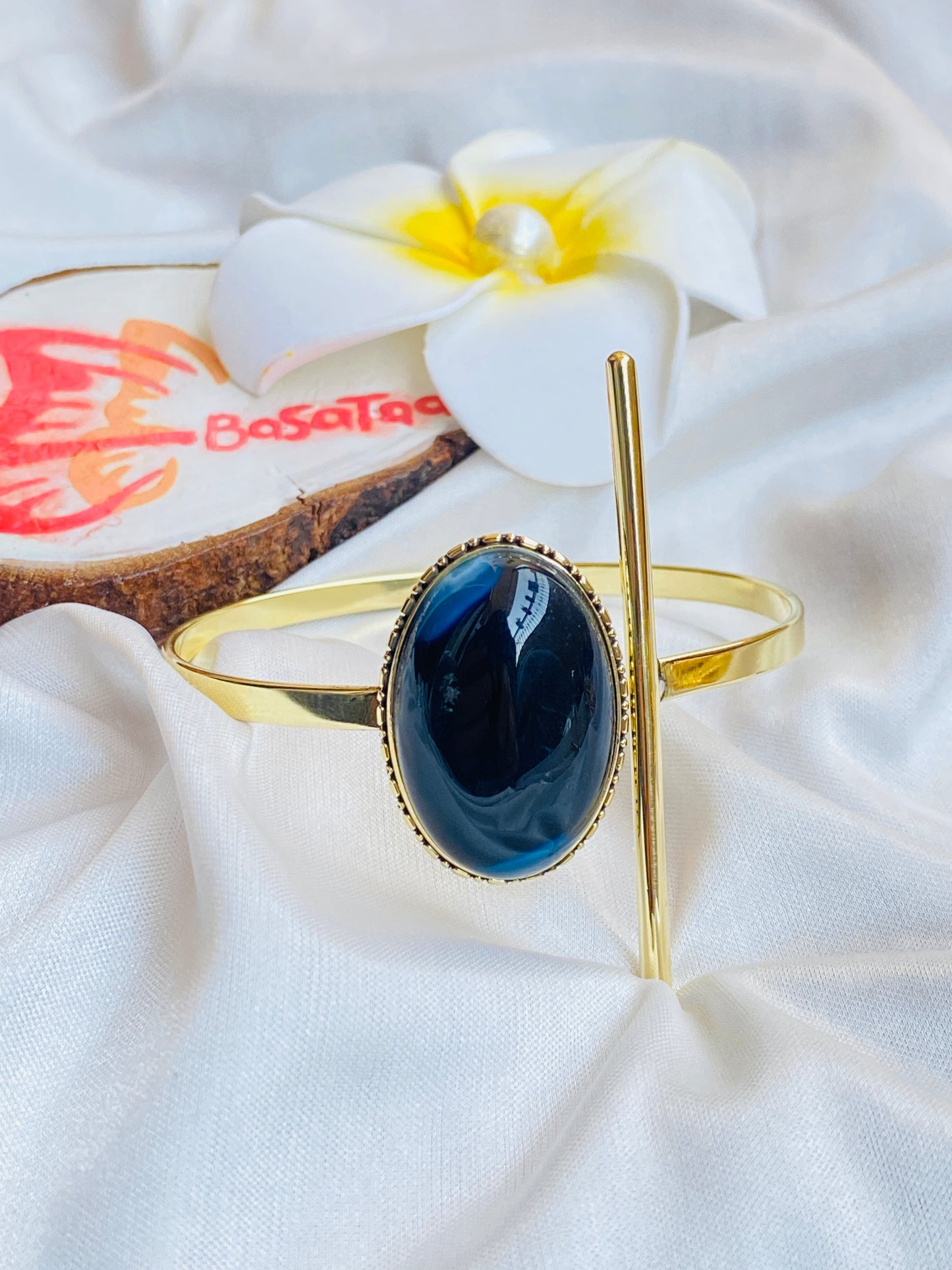 Colorful Agate Copper Bracelet