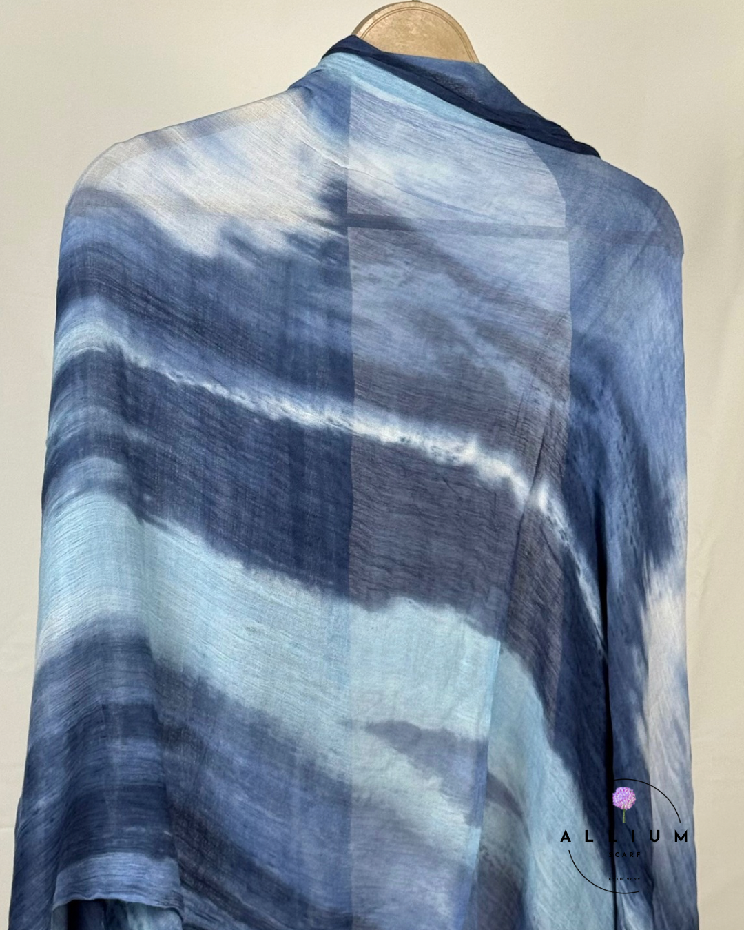 Original Ruffled Thailandi Scarf – Blue Haze