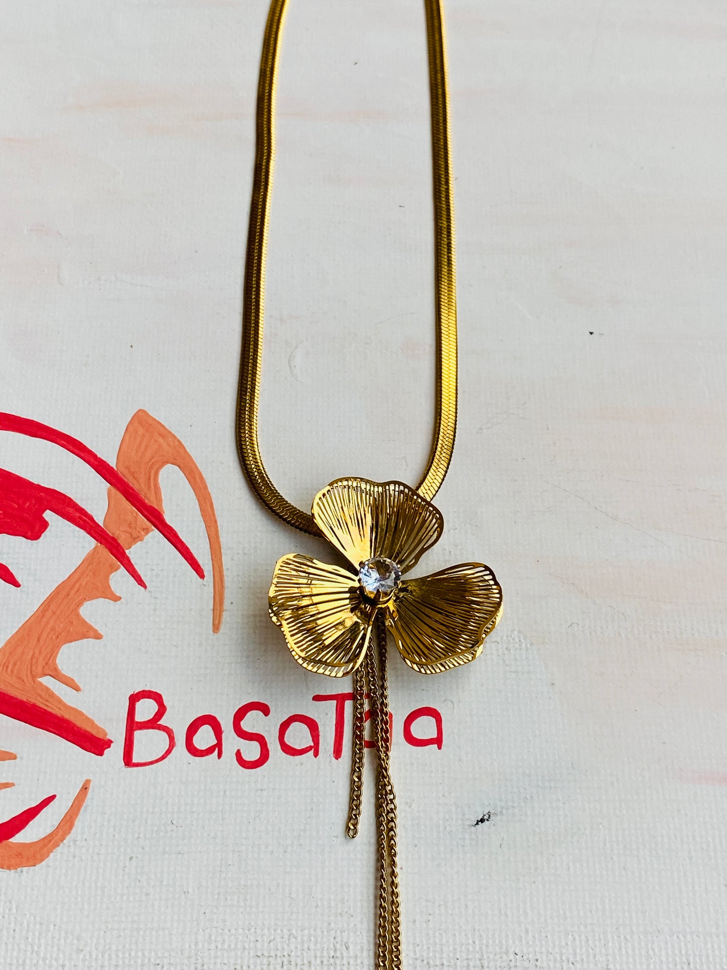 Spring Flower Stainless Neck