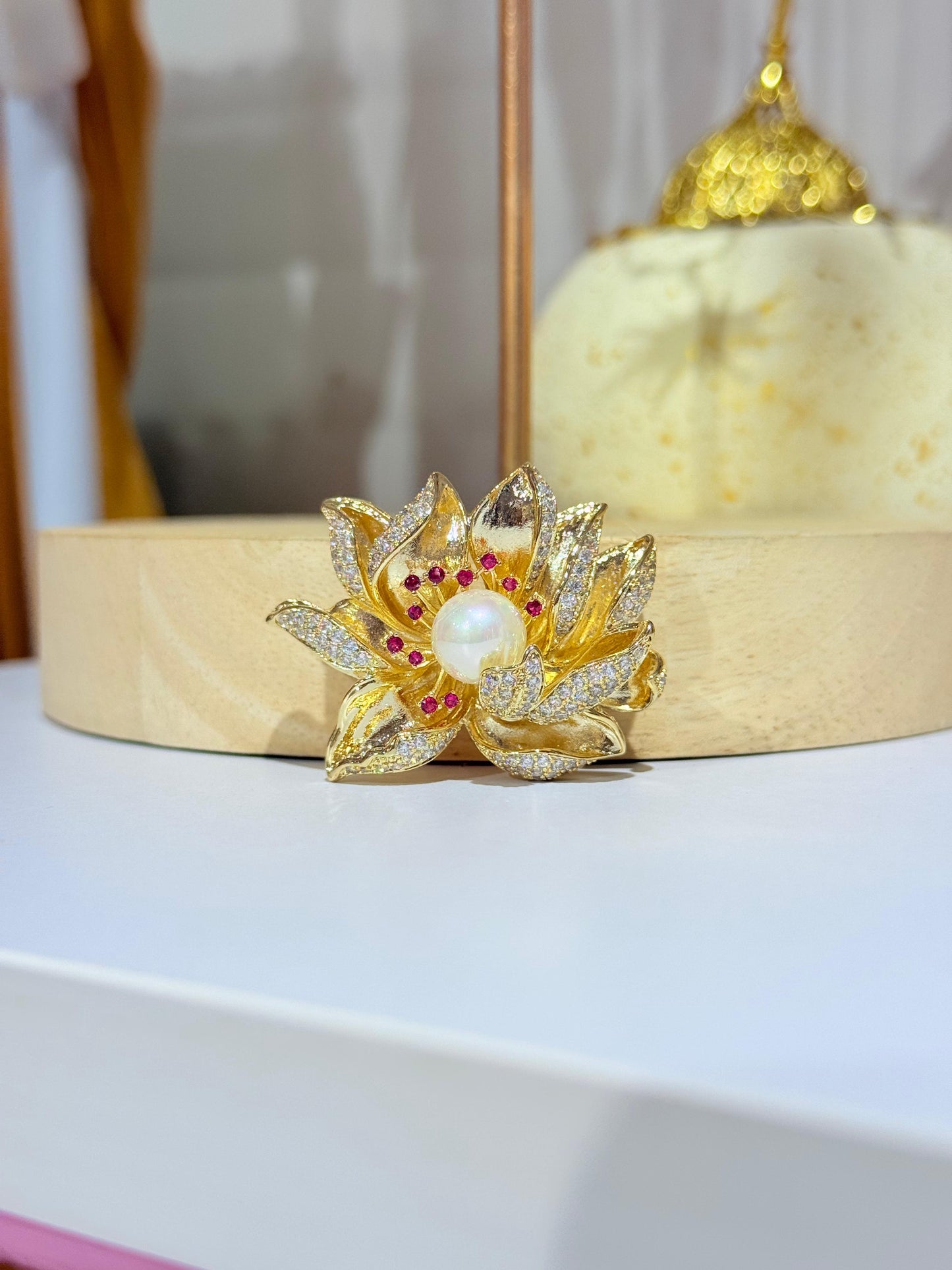 Golden Breeze Brooch
