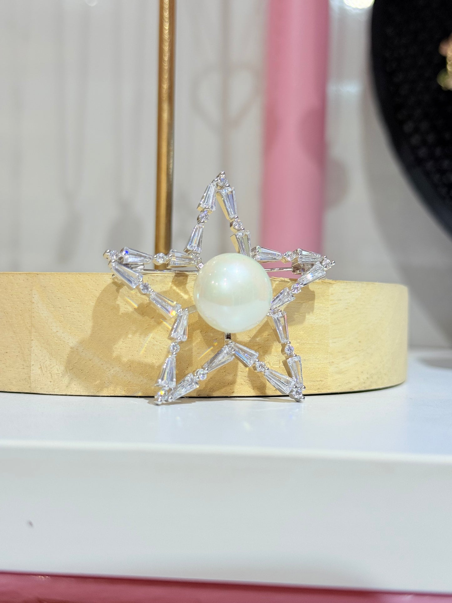 Pearly Star Brooch
