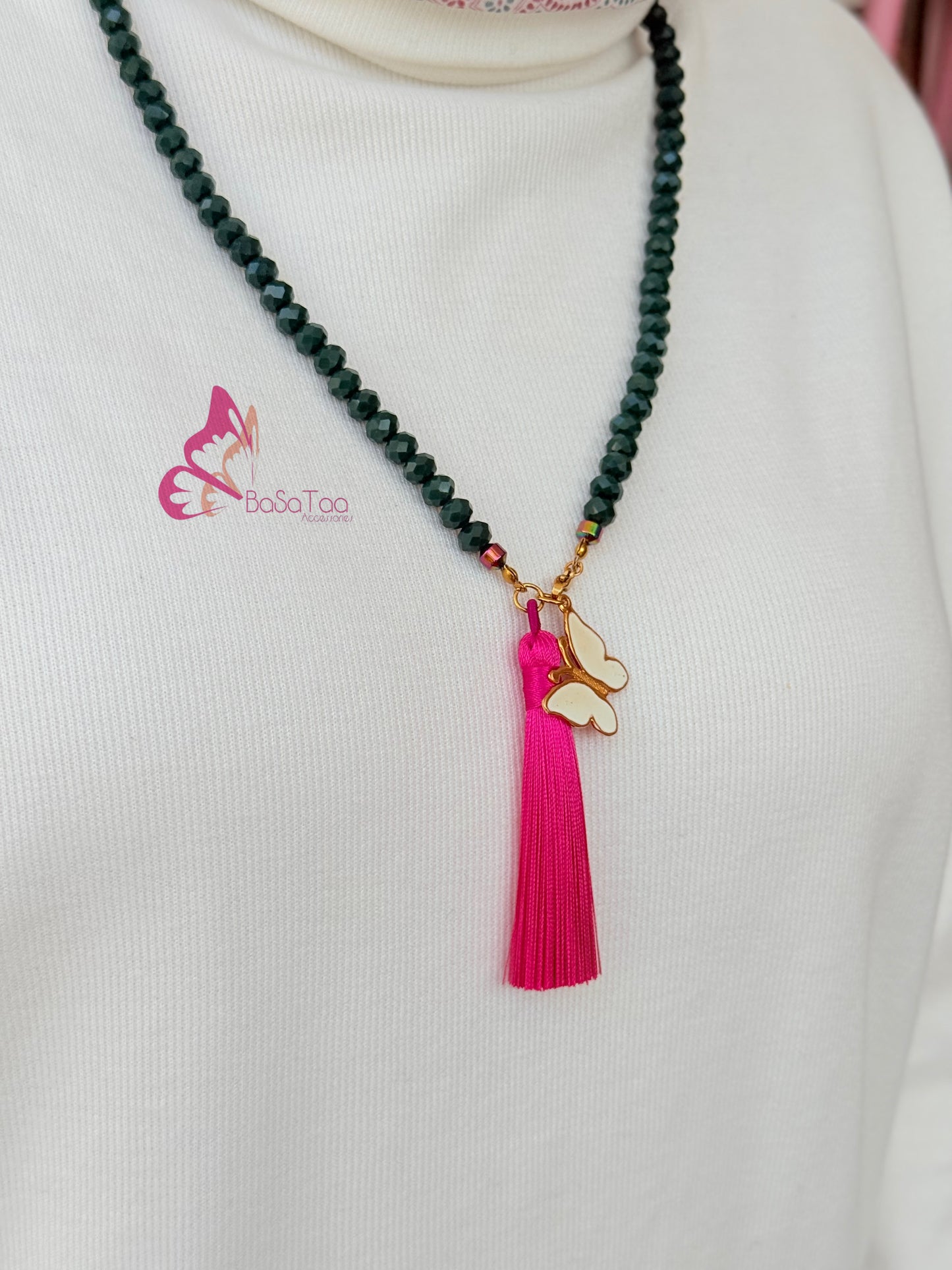 Earth Glow Sebha & Necklace
