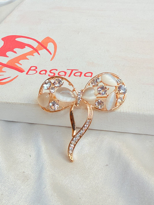 Rose Gold Ribbon Pin