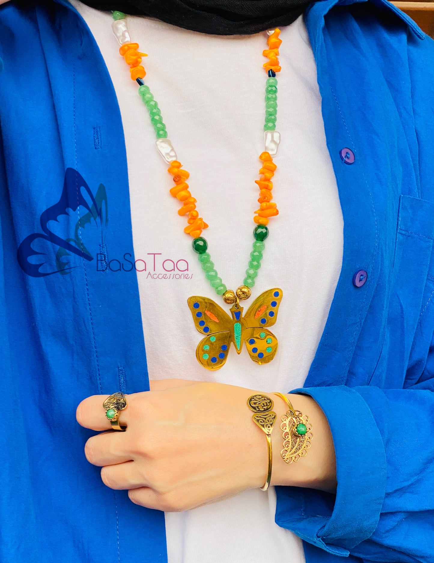 Spring Butterfly Necklace