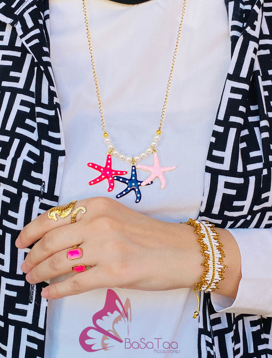 Dotted Stars Necklace