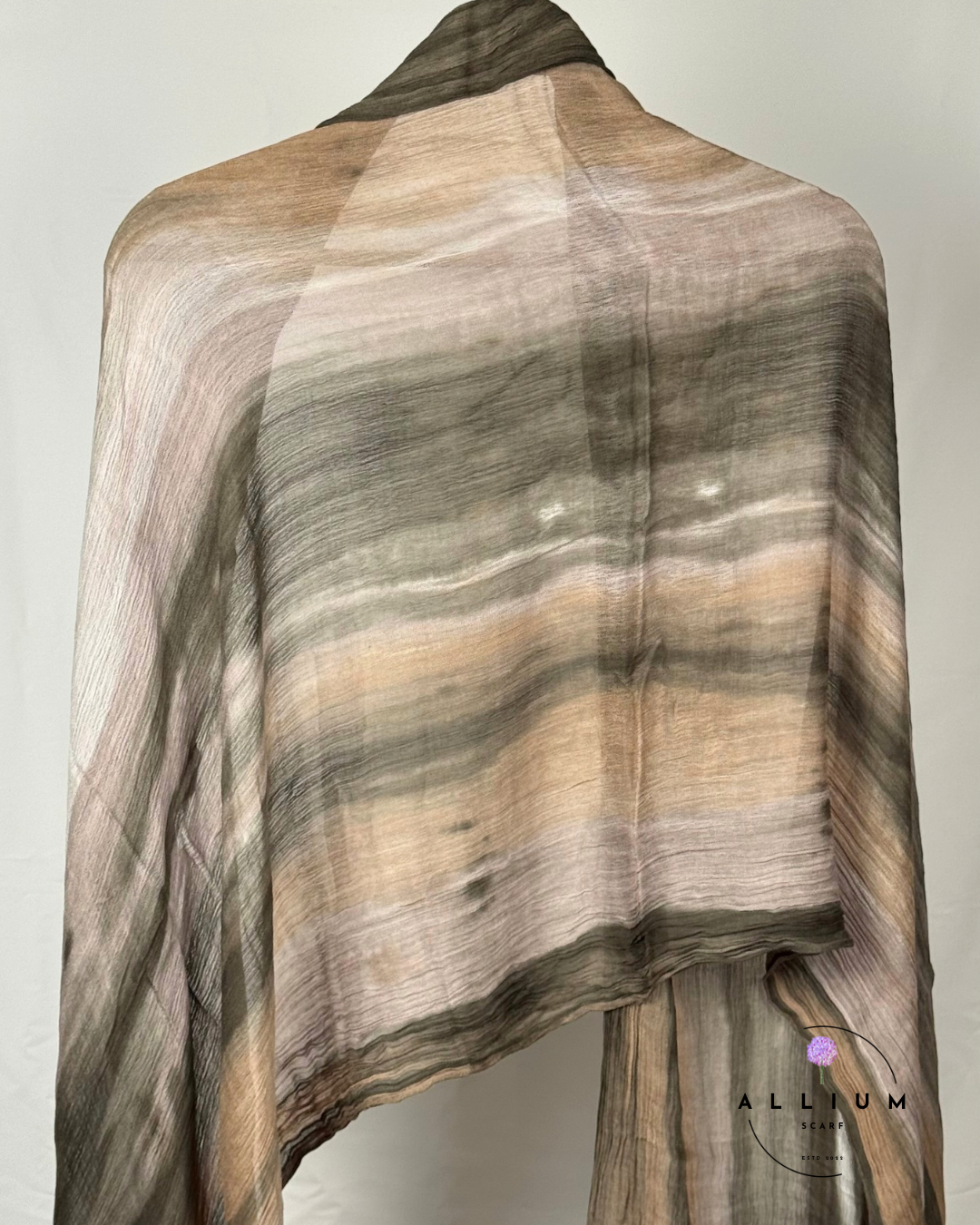 Original Ruffled Thai Scarf – Olive Dune