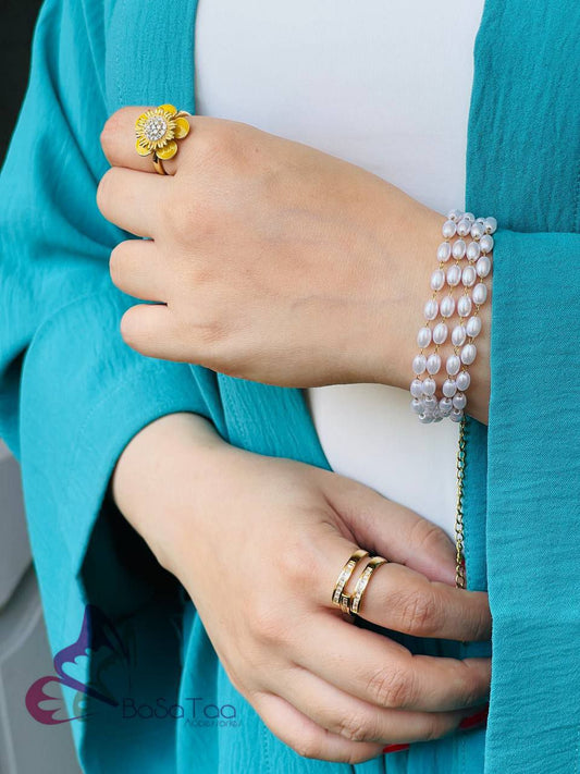 Pearly Stainless Bracelet