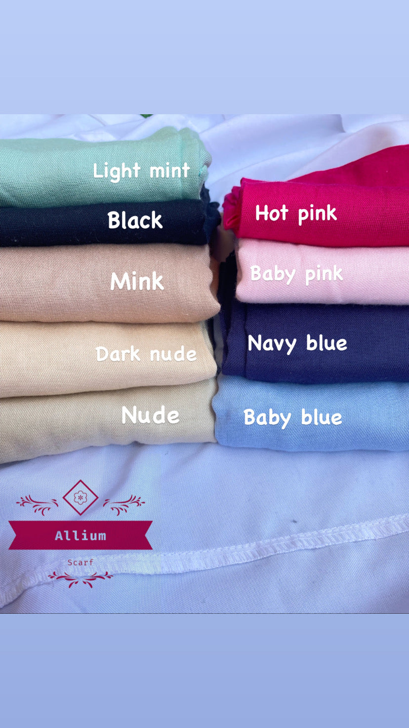Cotton modal scarves