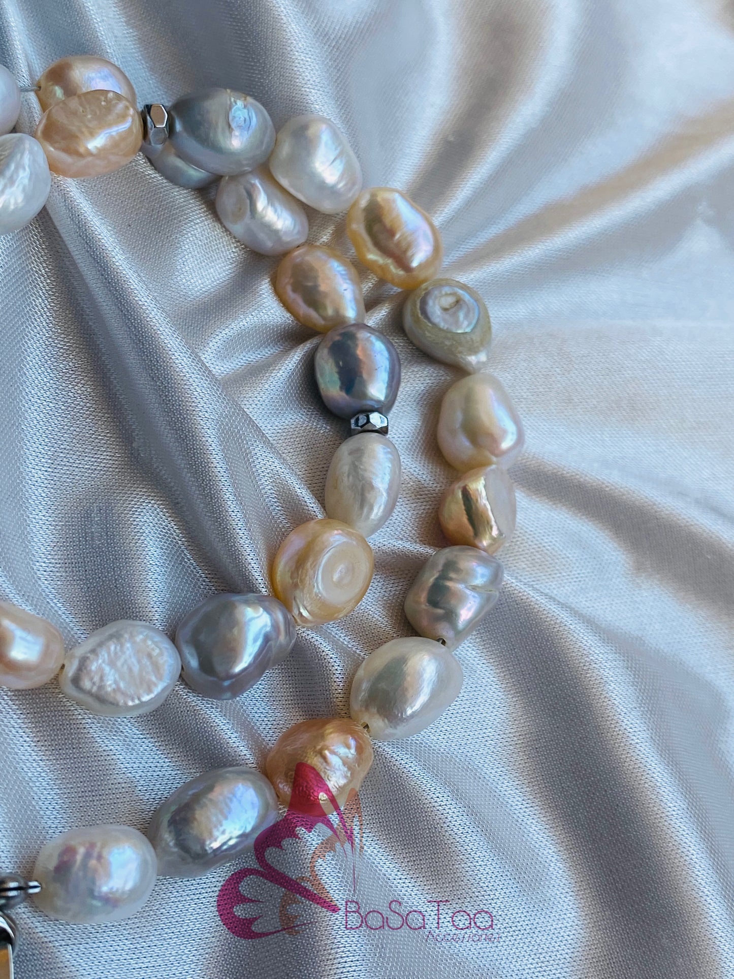 Natural Pearly Wearable Sebha ๐ค๐