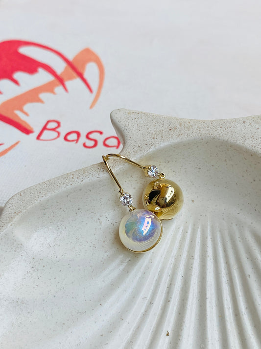 Golden Opal Earrings