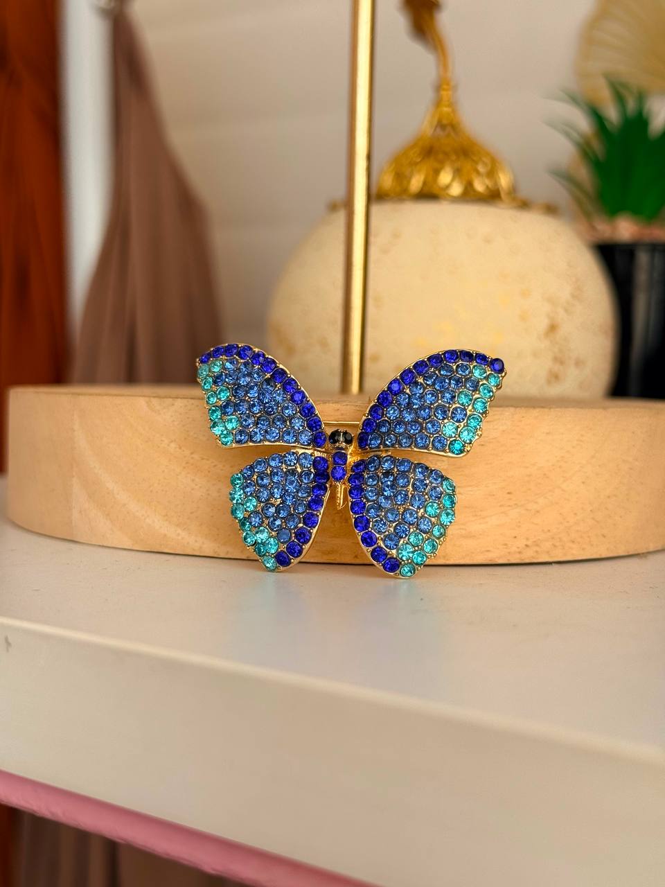 Blue Charm Brooch