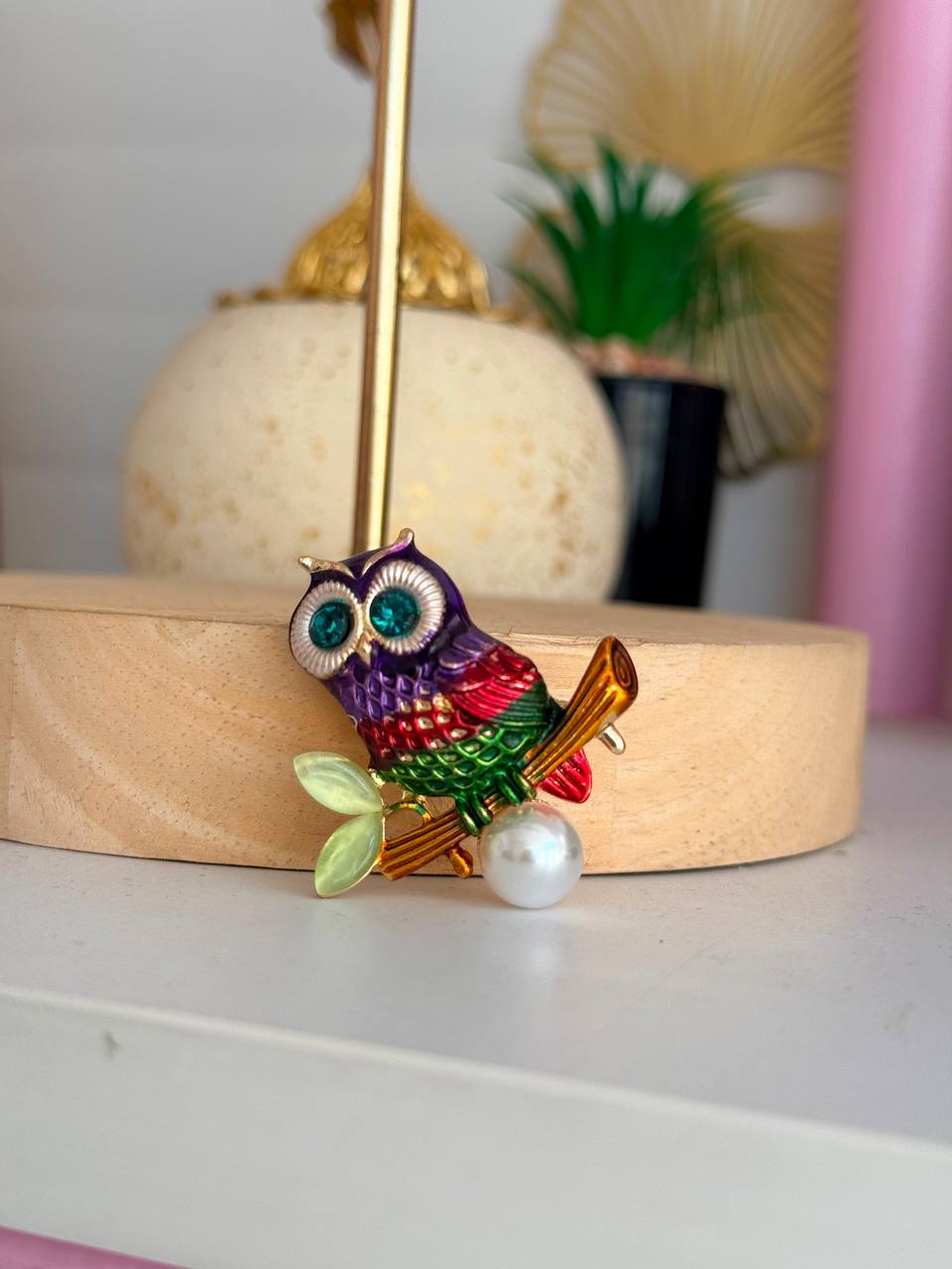 Baby Owl Brooch