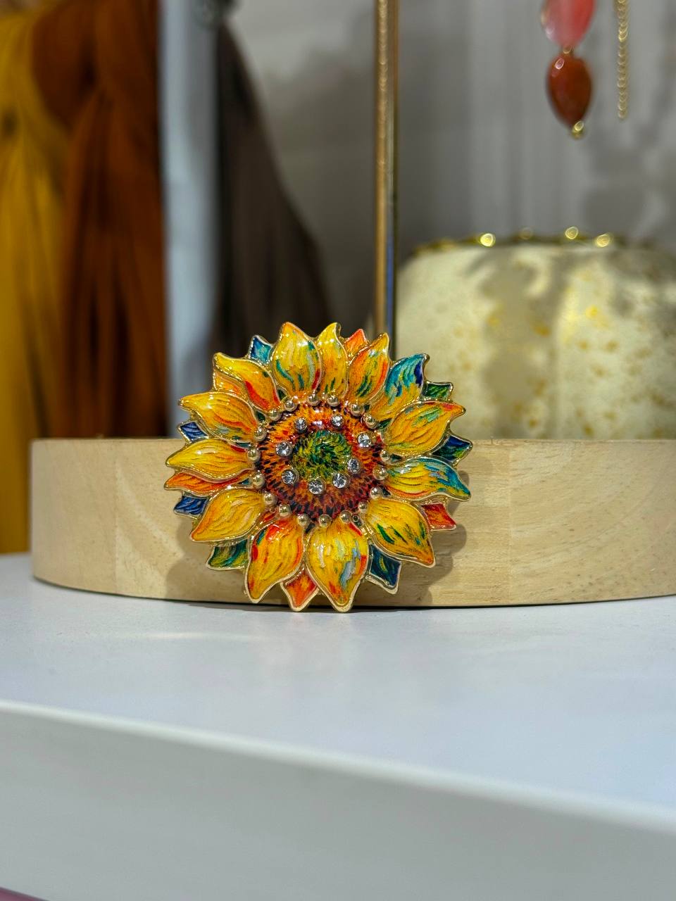 Sunflower Brooch