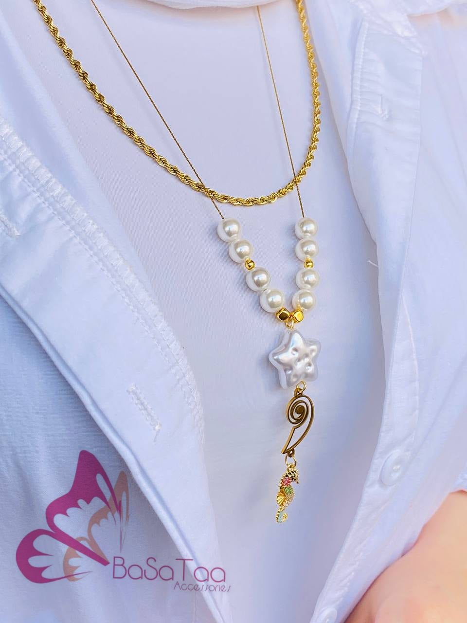 White Sea Necklace “ Each One Sold Separately “