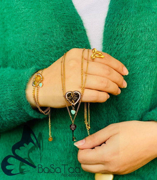 Hearted Stainless Set