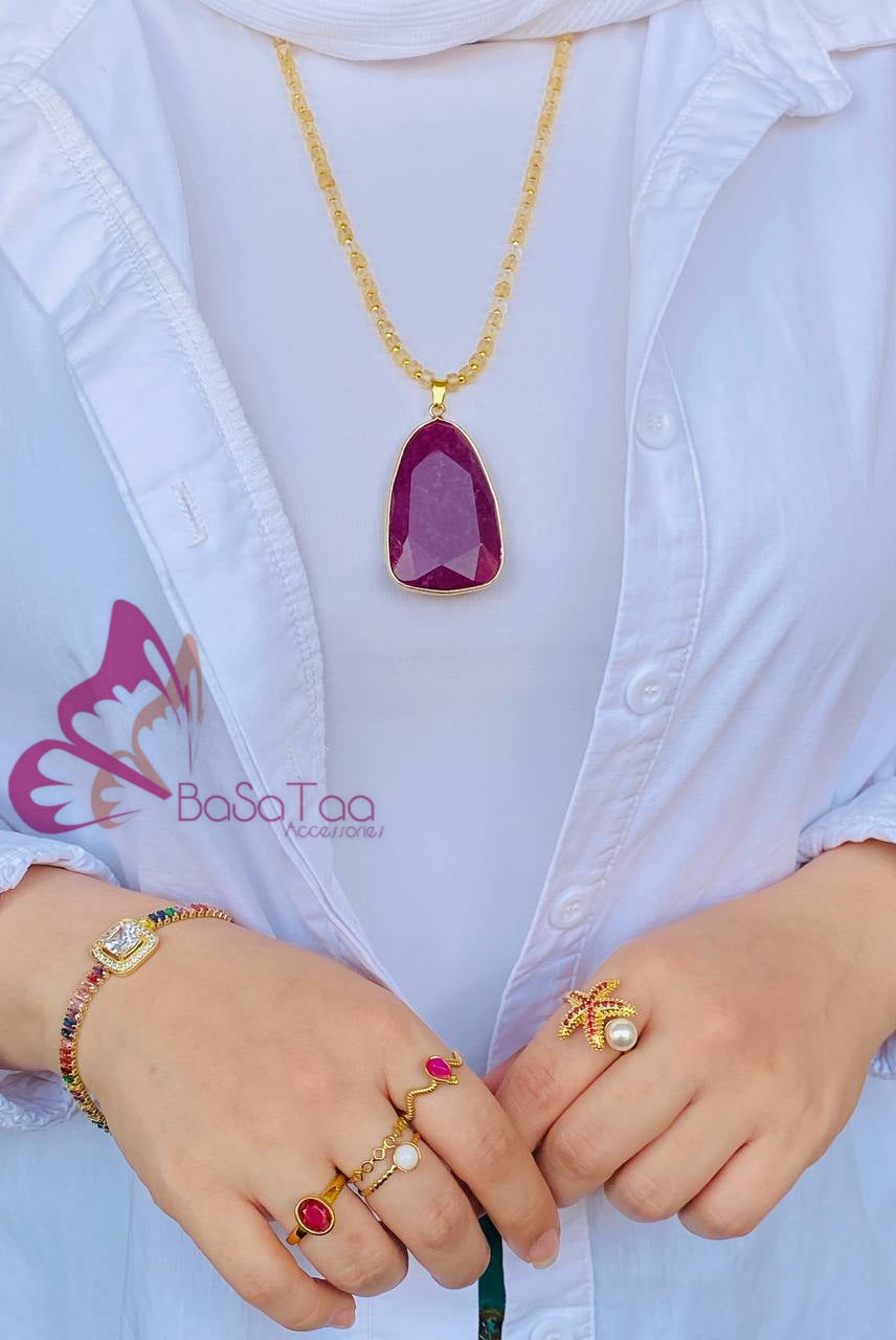 Burgundy Necklace