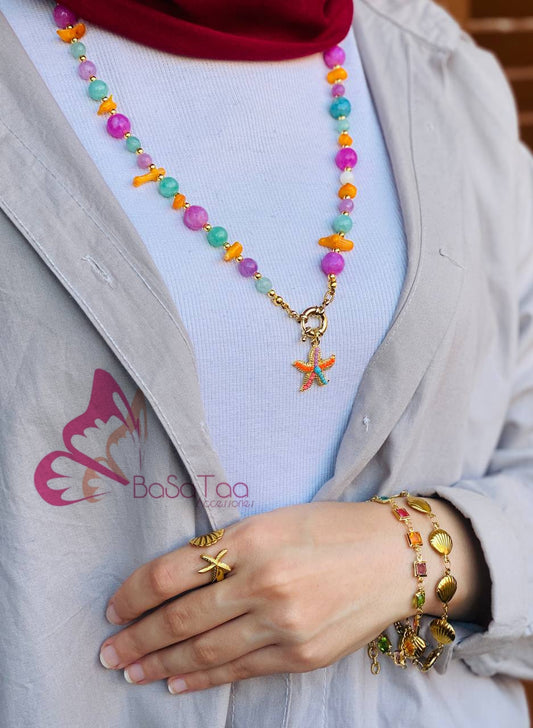 Mandarin Star Fish Necklace