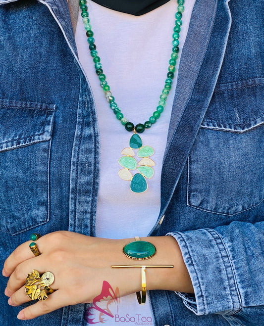 Green Maze Necklace