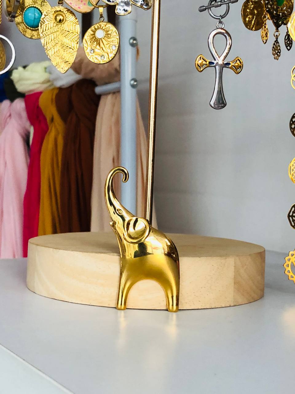 Golden Elephant Brooch