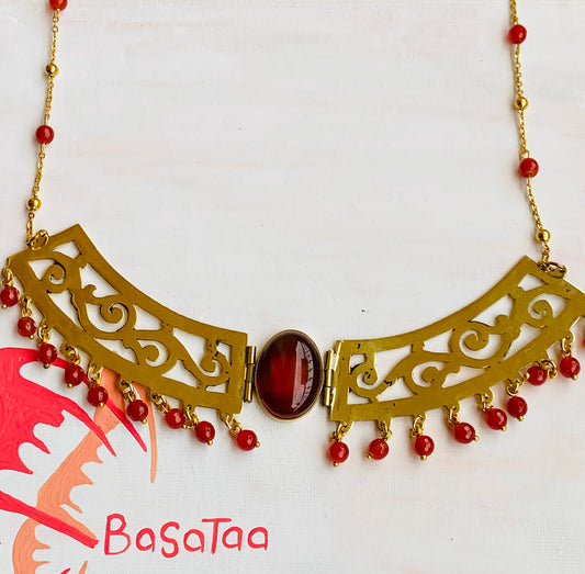 Brown Agate Collet