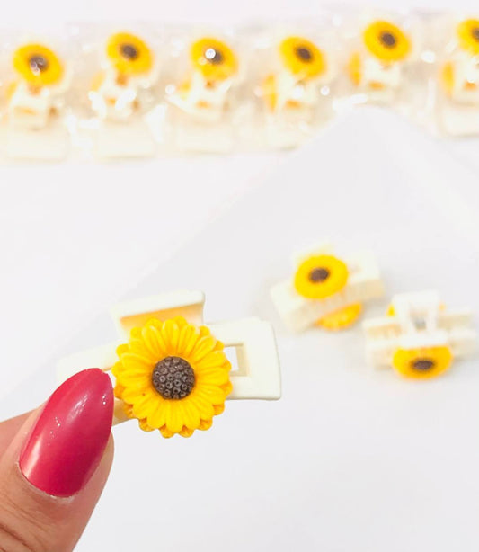 Mini Sunflower 2 Hair Clips