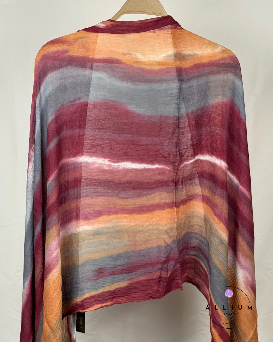 Original Ruffled Thailandi Scarf – Berry Sunset