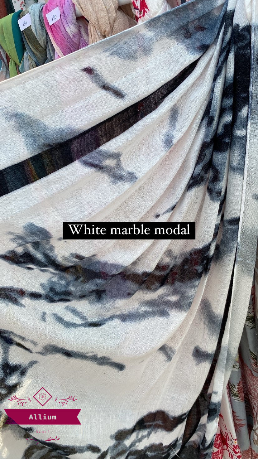 Copy white marble modal