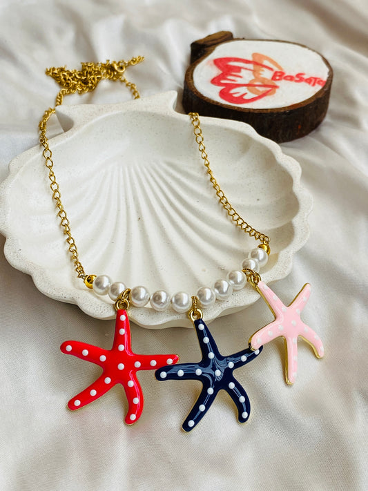 Dotted Stars Necklace